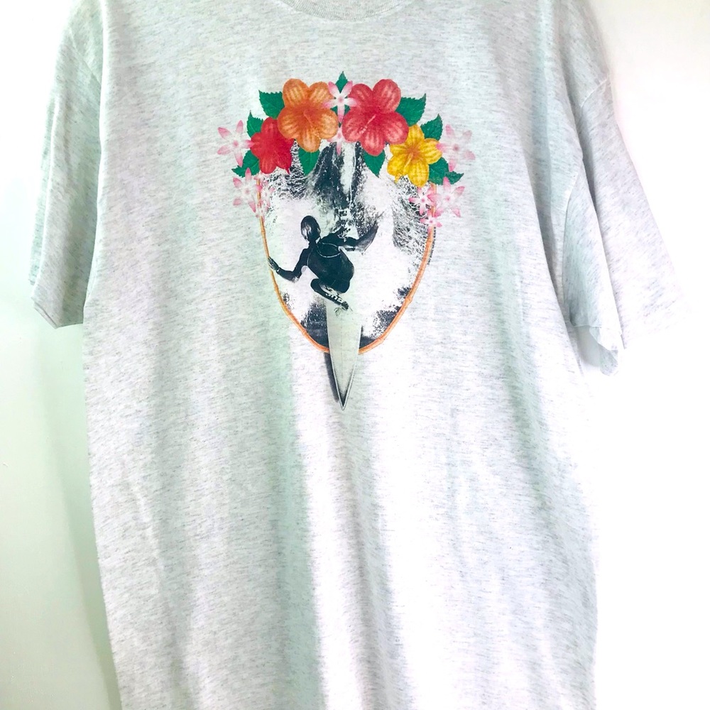 Hawaiian tropical surfing hibiscus t shirt NEW Unisex Size L